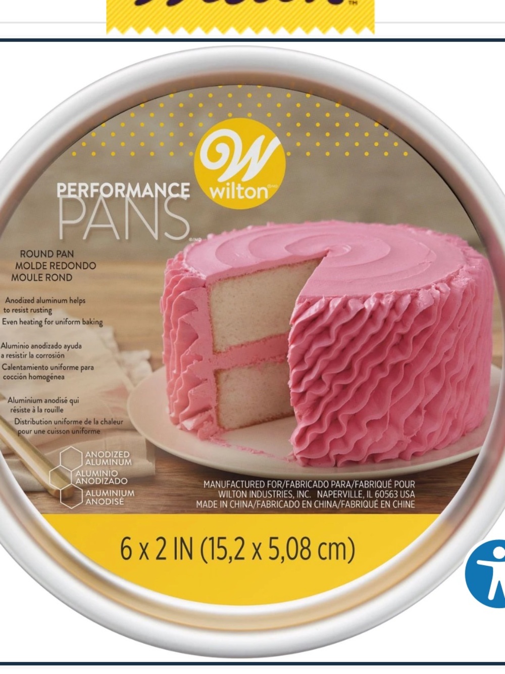 Wilton Round Cake Pans Set of Two 6” x 2”